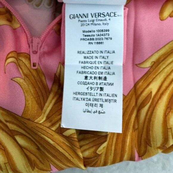 Versace Heritage Print Pleated Mini Skirt, 42 (US 6) 44 (US 8), NWT Retail 1850 - Picture 8 of 12